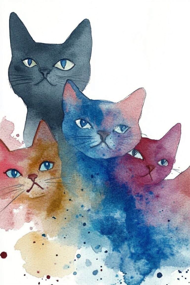 87 Whiskered Wonders Cat Watercolor Art The Sketch Doodle Club 87-whiskered-wonders-cat-watercolor-art-the-sketch-doodle-club