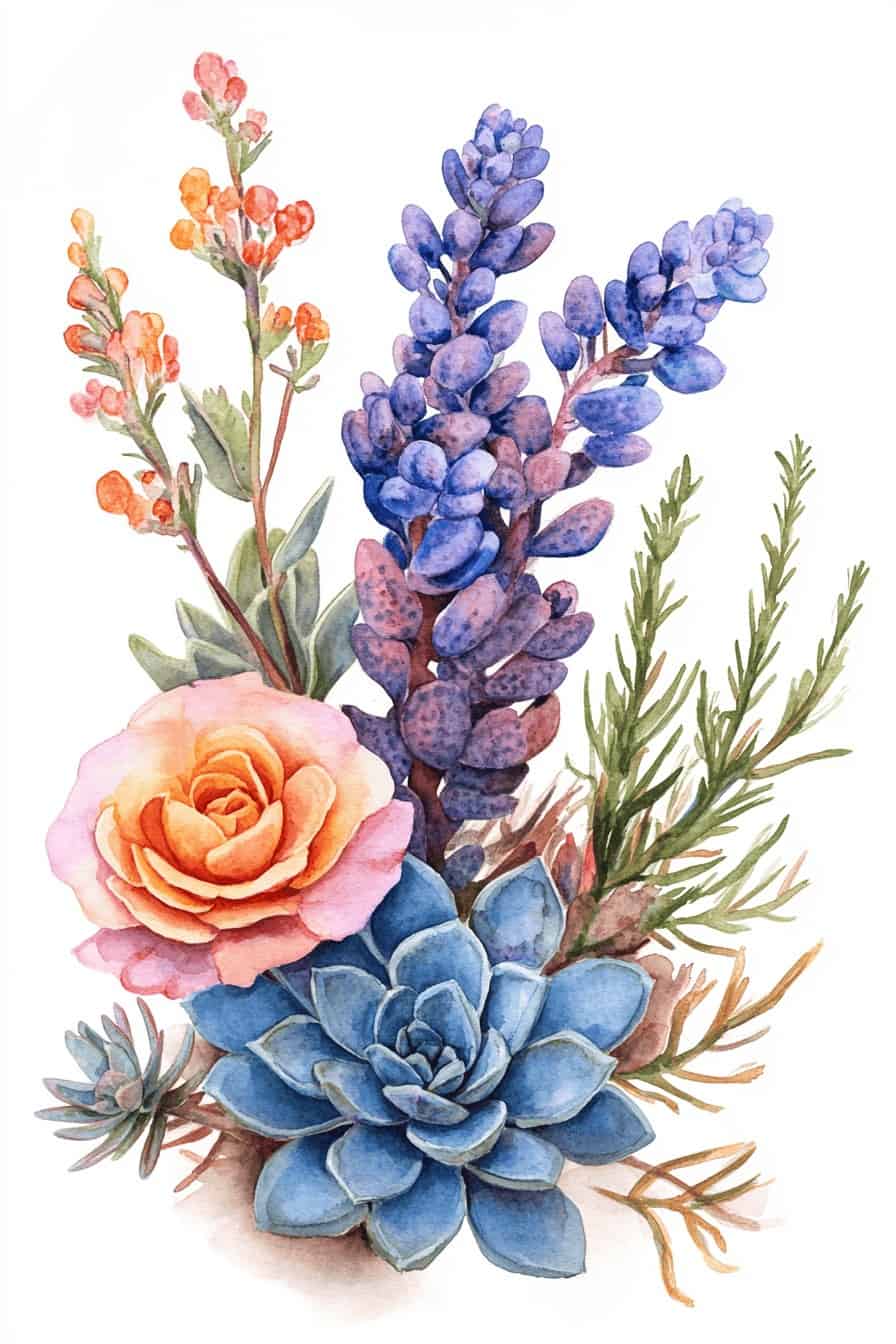 45 Creative Watercolor Succulent Art Ideas The Sketch And Doodle Club 