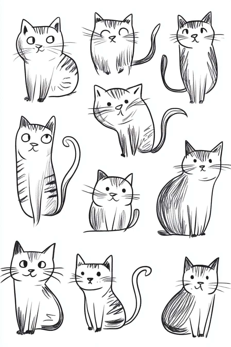 80 Cute And Creative Cat Doodle Ideas To Unleash Your Inner Artist 80-cute-and-creative-cat-doodle-ideas-to-unleash-your-inner-artist