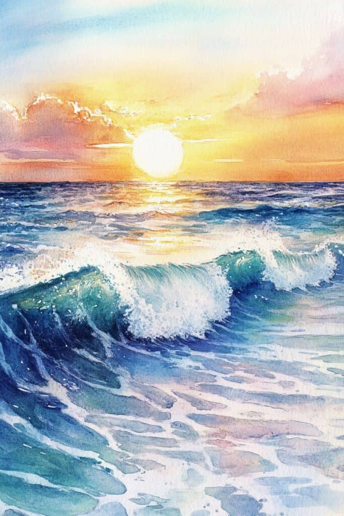 ocean watercolor paintings