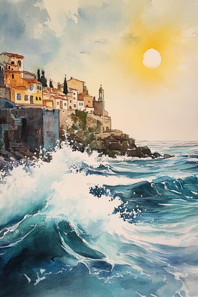 ocean watercolor paintings