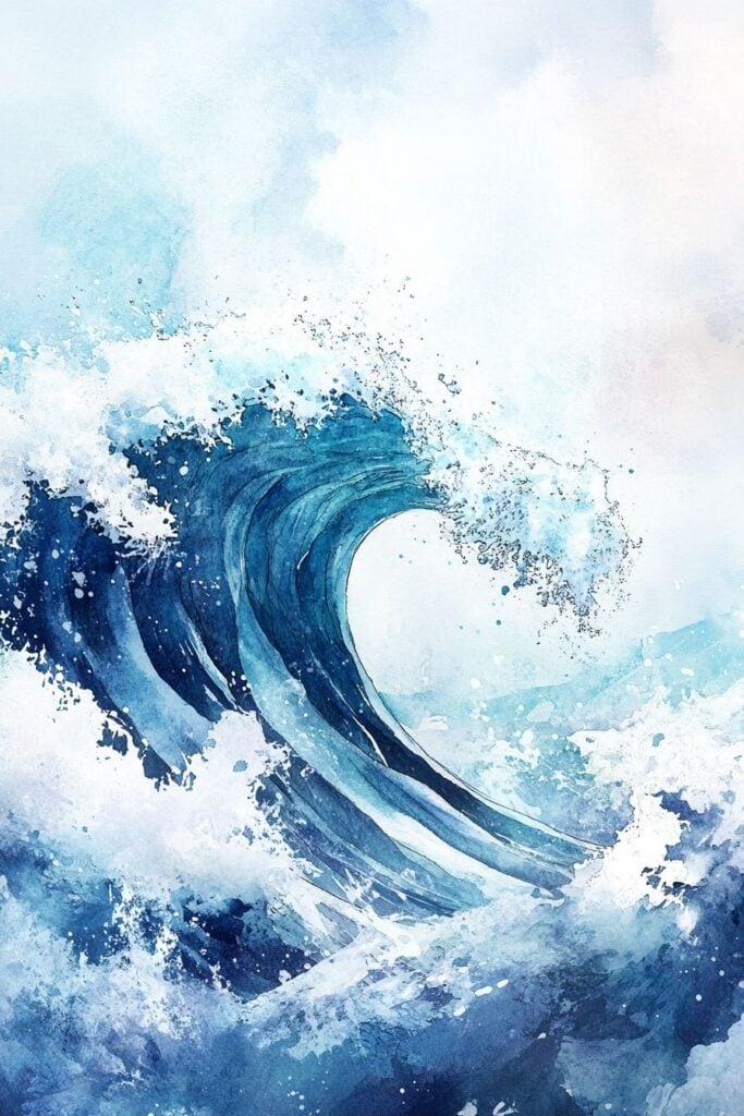 ocean watercolor paintings