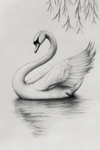 Swol Drawing 40 Swan Drawing Ideas to Capture Grace and Elegance - The Sketch ...