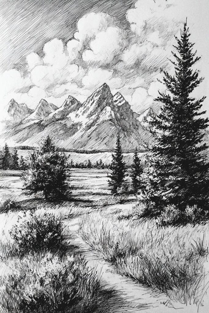 landscape drawing