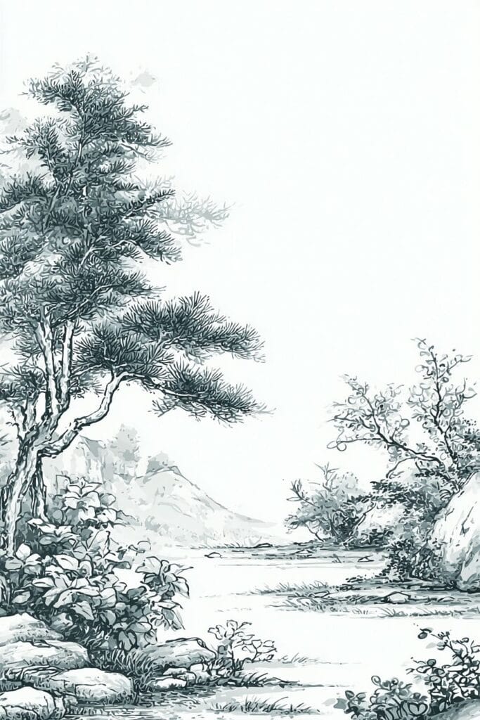 landscape drawing
