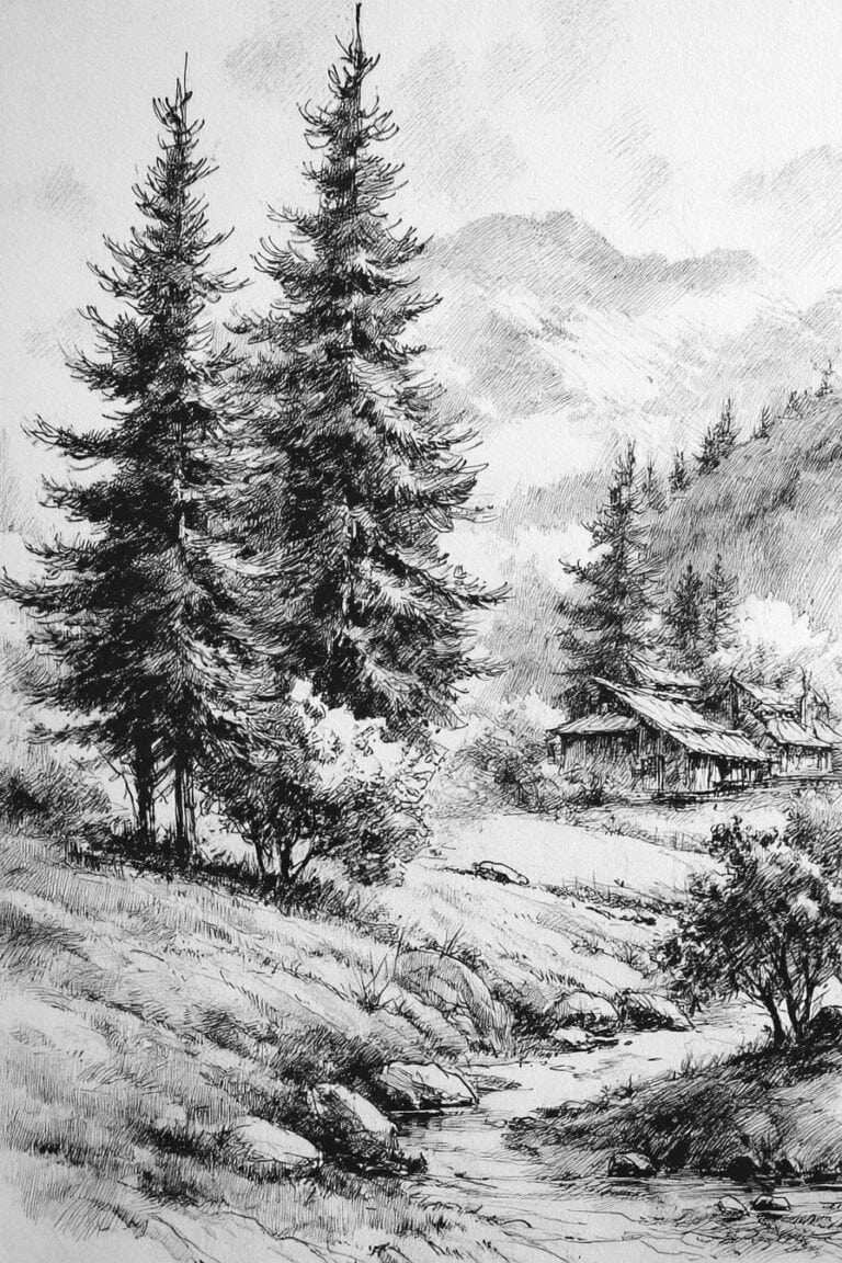 70 Landscape Drawing Ideas To Ignite Your Inner Artist The Sketch 70 Landscape Drawing Ideas To Ignite Your Inner Artist The Sketch