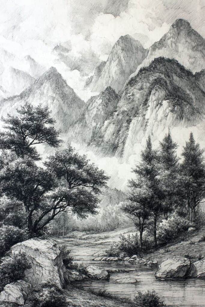 landscape drawing