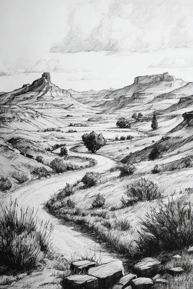 landscape drawing