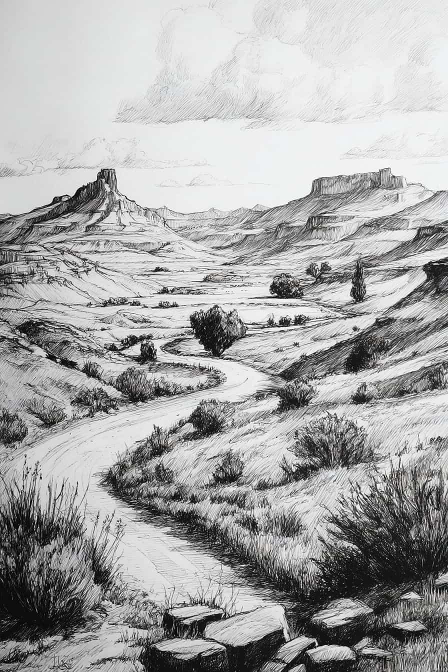 landscape drawing