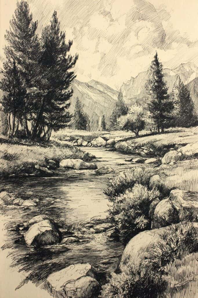 landscape drawing