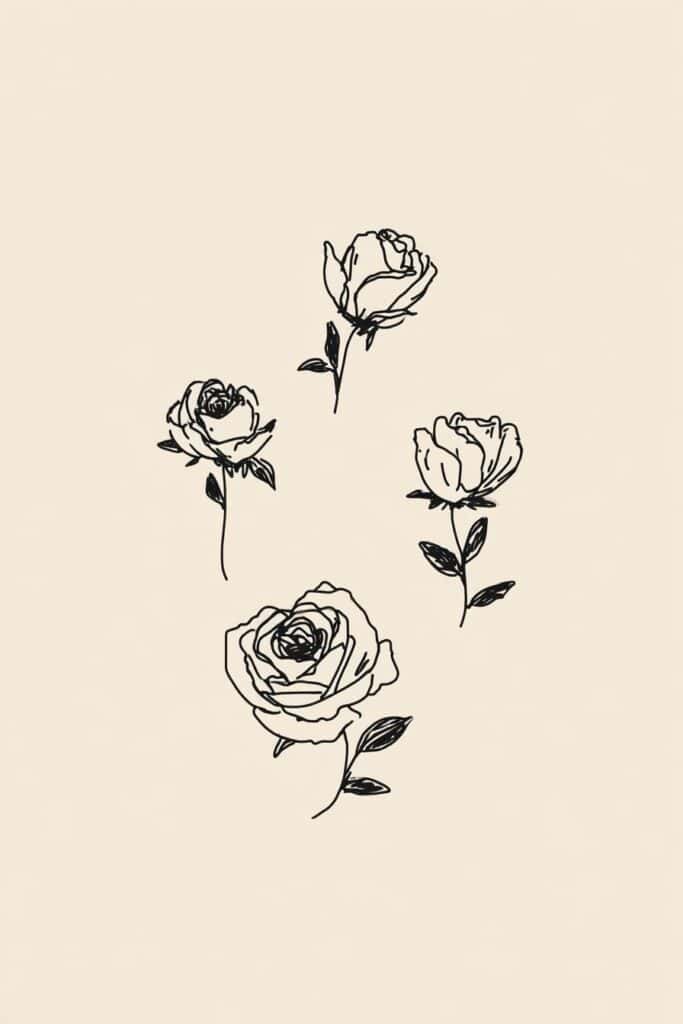 rose drawing