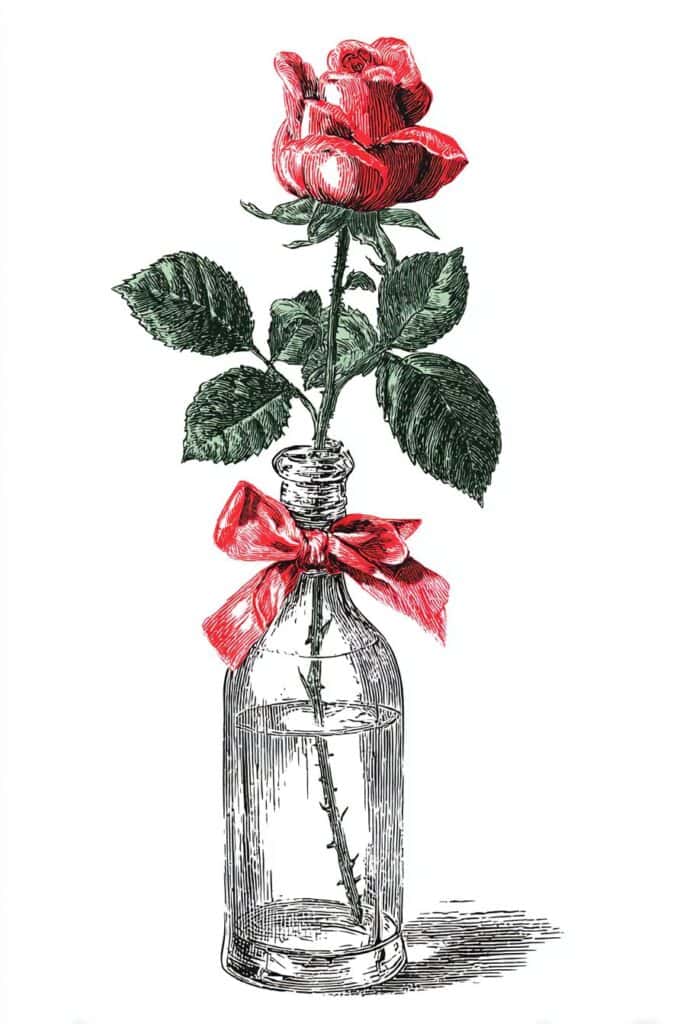 rose drawing