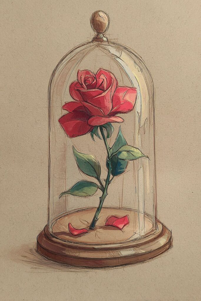 rose drawing