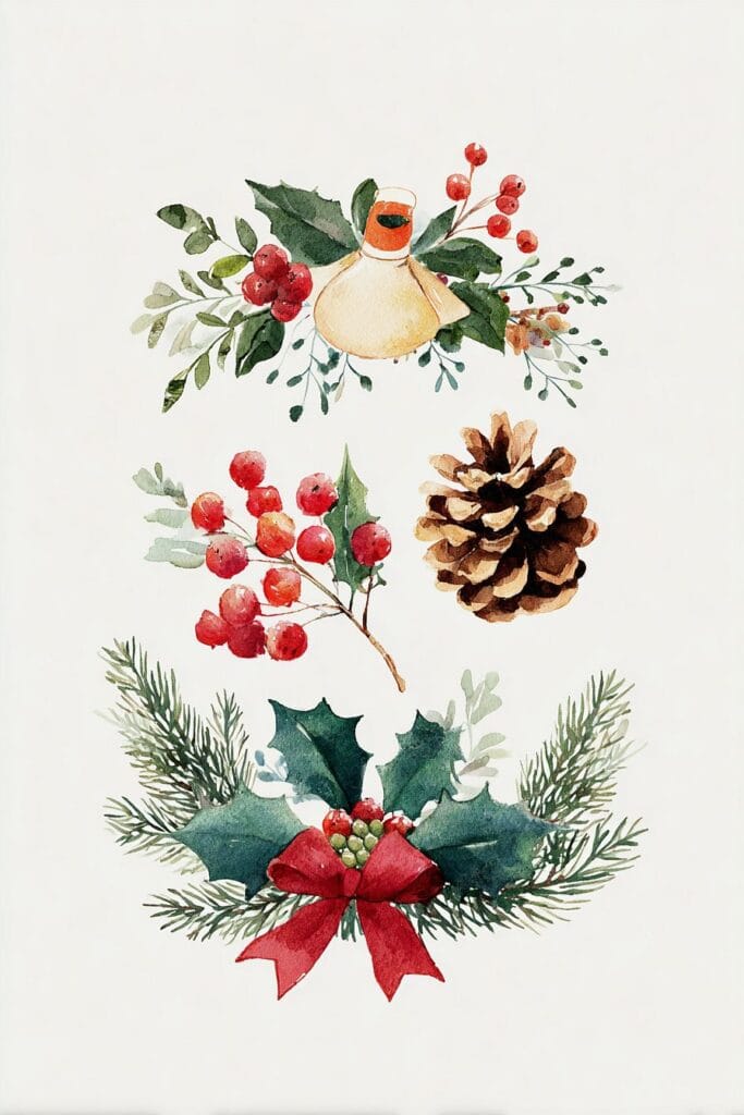 watercolor christmas image