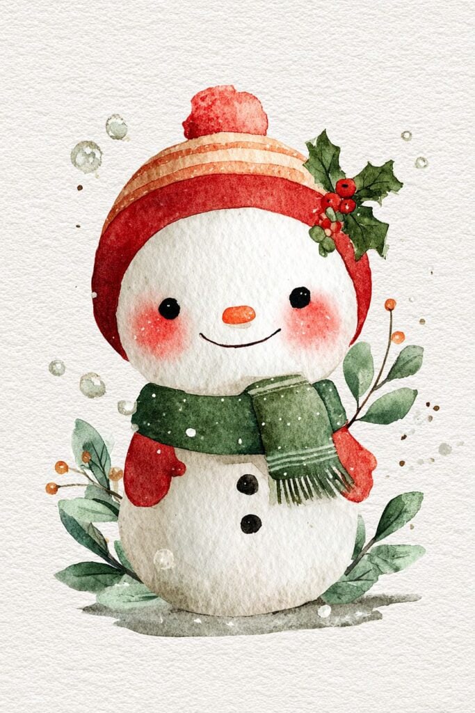 watercolor christmas image