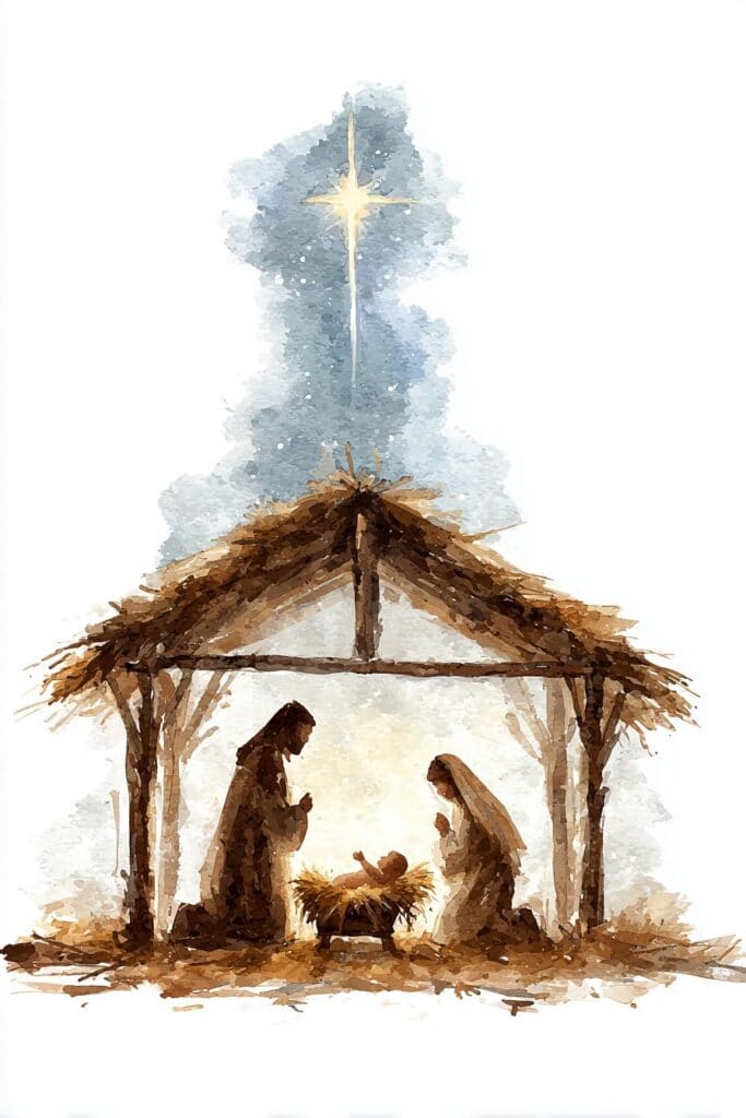 watercolor christmas image