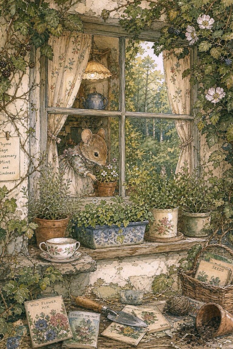 24 Art Pieces Inspired by Jill Barklem and Brambly Hedge Illustrations